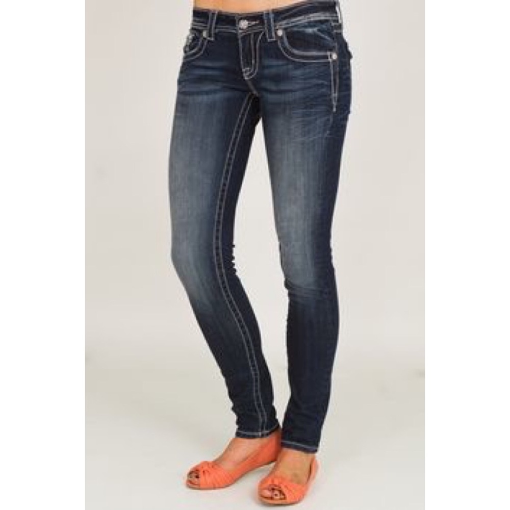 Domaine brand dark wash skinny jeans - Picture 1 of 8